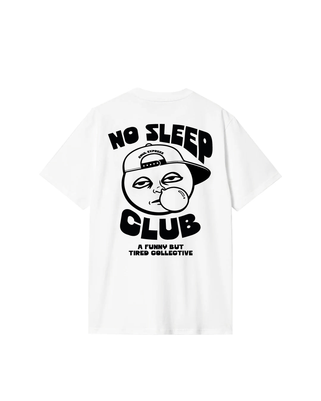 Soul Express No Sleep Club Rework t-shirt bianca oversize
