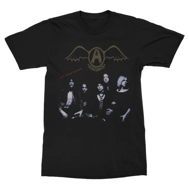 Aerosmith Get Your Wings maglietta nera unisex