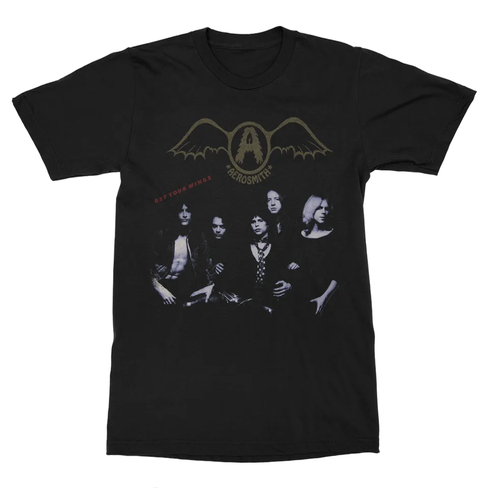 Aerosmith Get Your Wings maglietta nera unisex