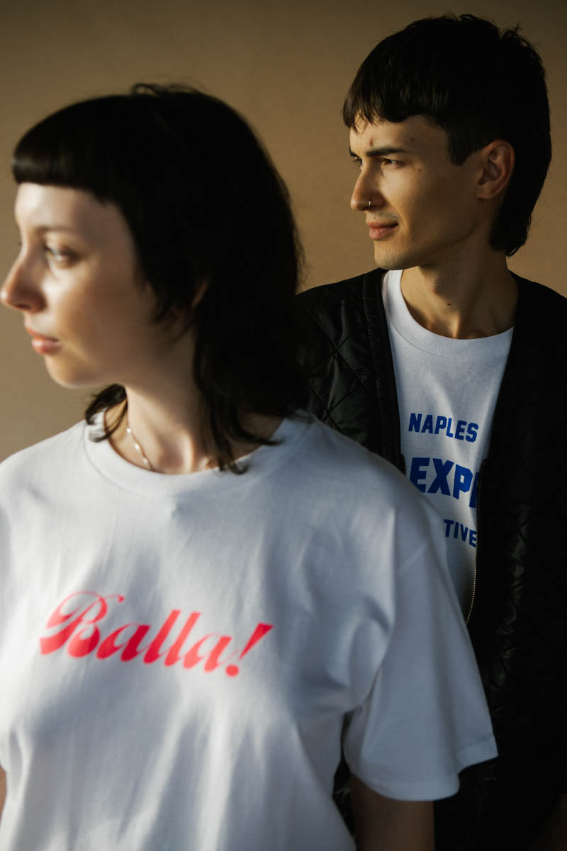 Soul Express Balla t-shirt bianca cotone unisex
