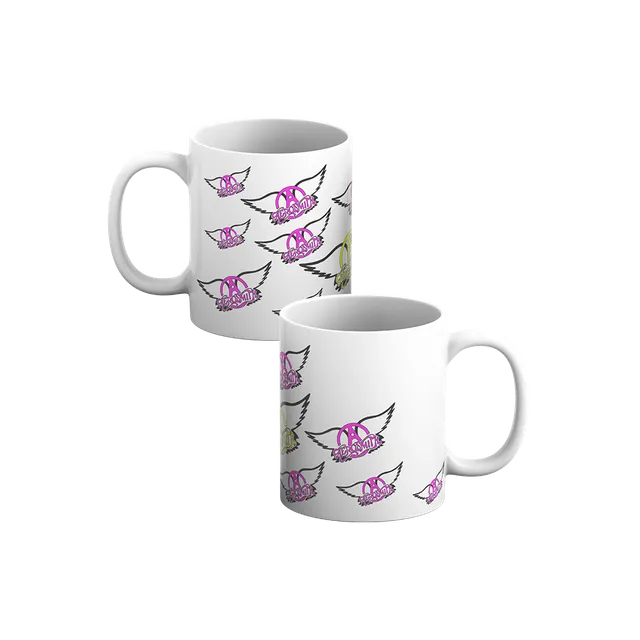 Aerosmith Wings tazza bianca 11 oz logo alato