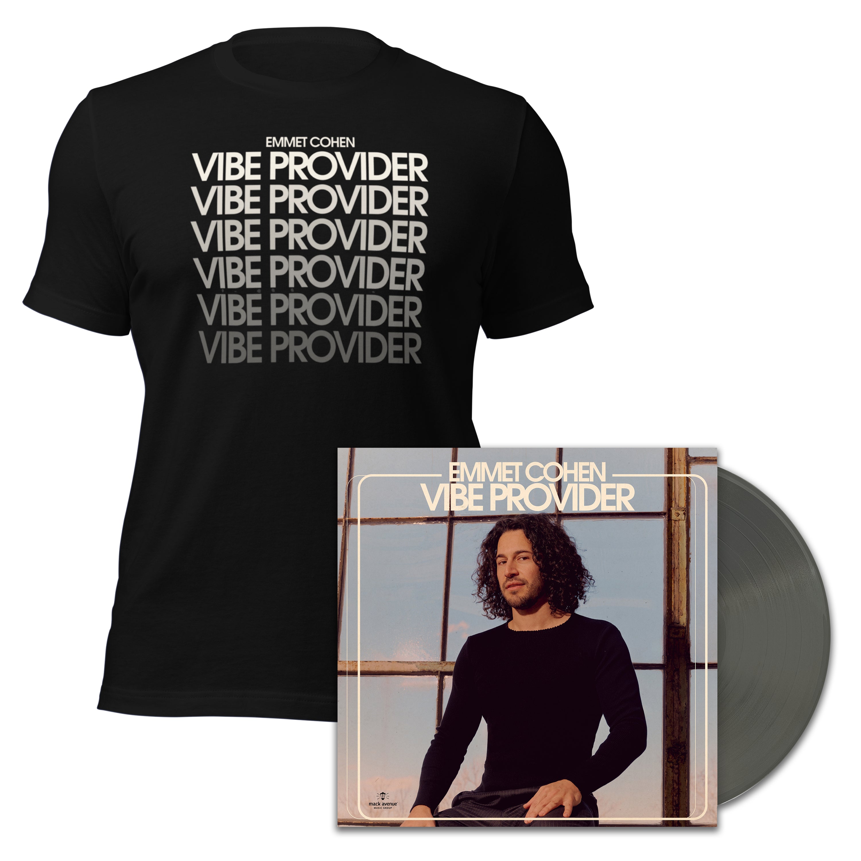 Emmet Cohen Vibe Provider bundle CD vinile maglietta