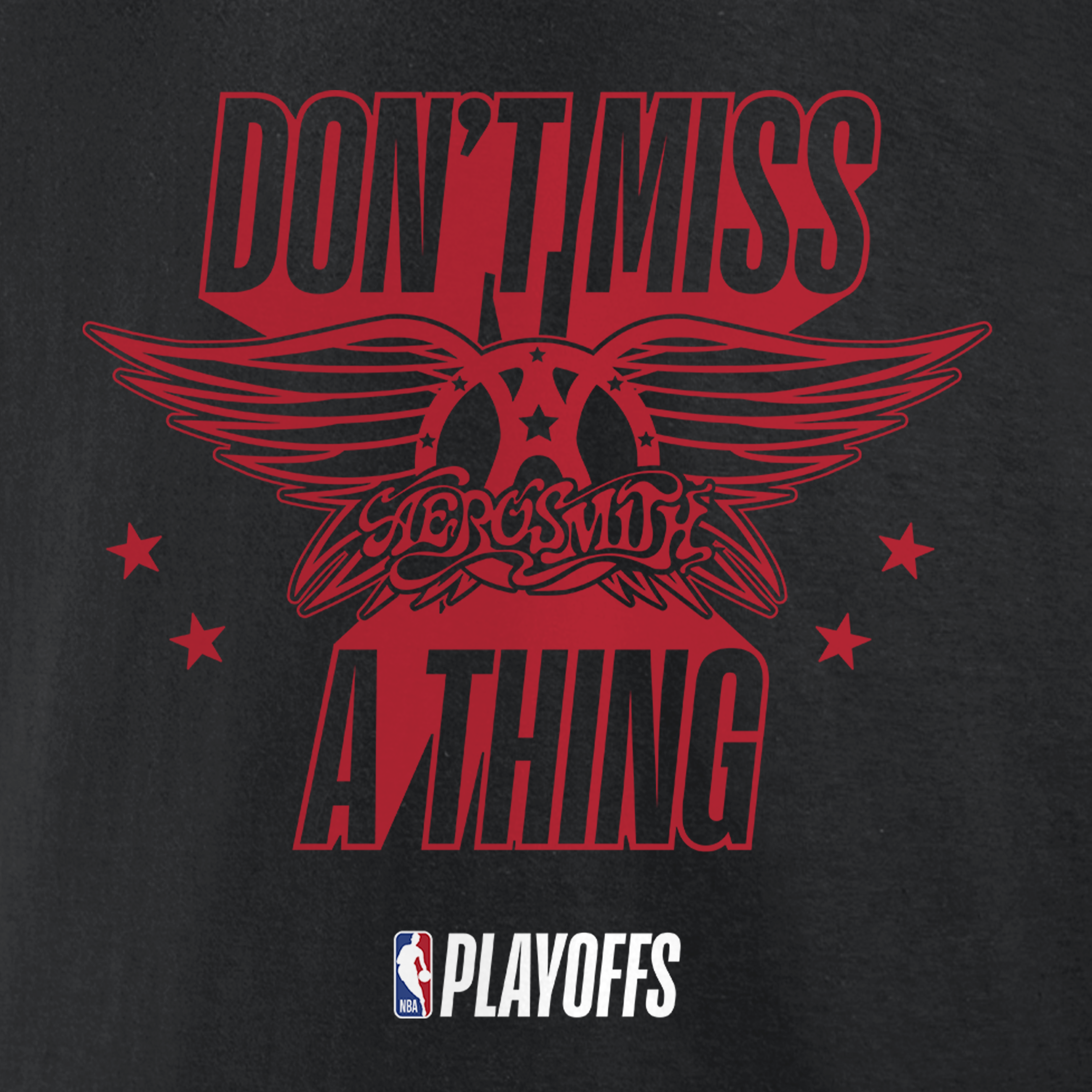 Aerosmith x Fanatics Playoff t-shirt cotone