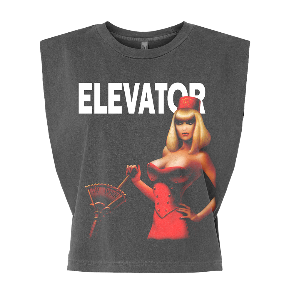 Aerosmith Love In An Elevator crop top donna cotone nero