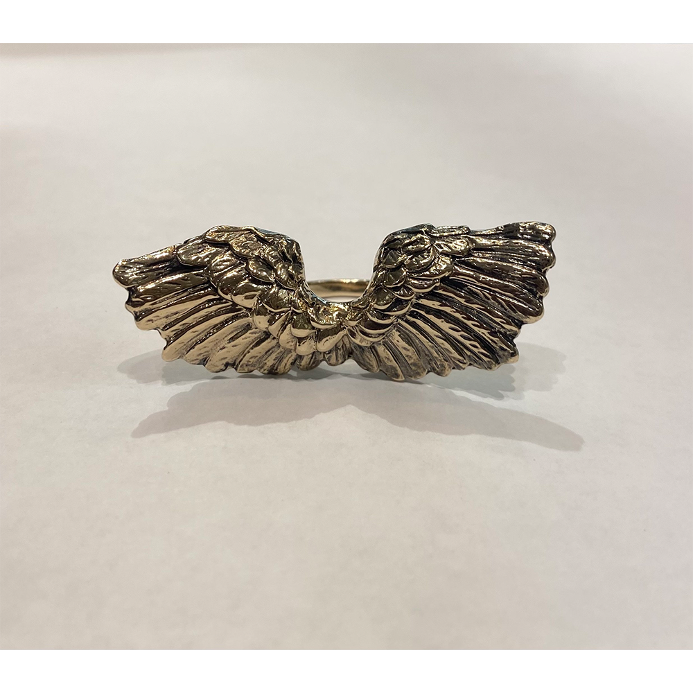 Aerosmith Angel of Mercy Anello Argento Diamanti Neri