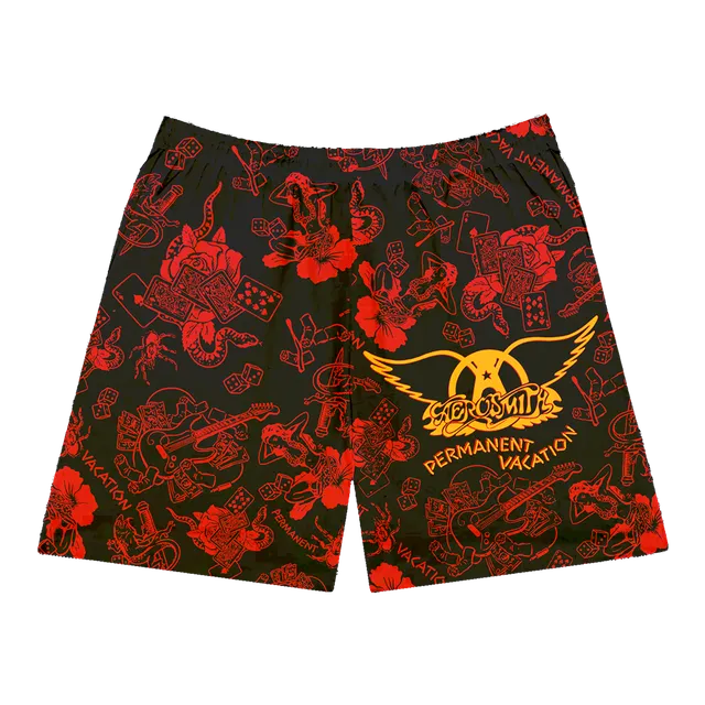 Aerosmith Permanent Vacation costume mare stampa album allover