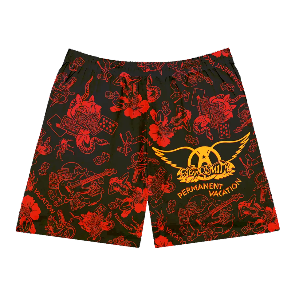 Aerosmith Permanent Vacation costume mare stampa album allover