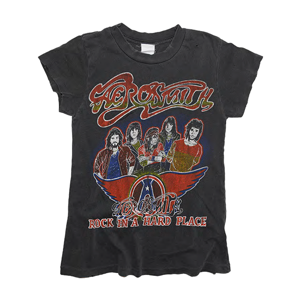 Aerosmith Madeworn Rock In A Hard Place maglietta cotone