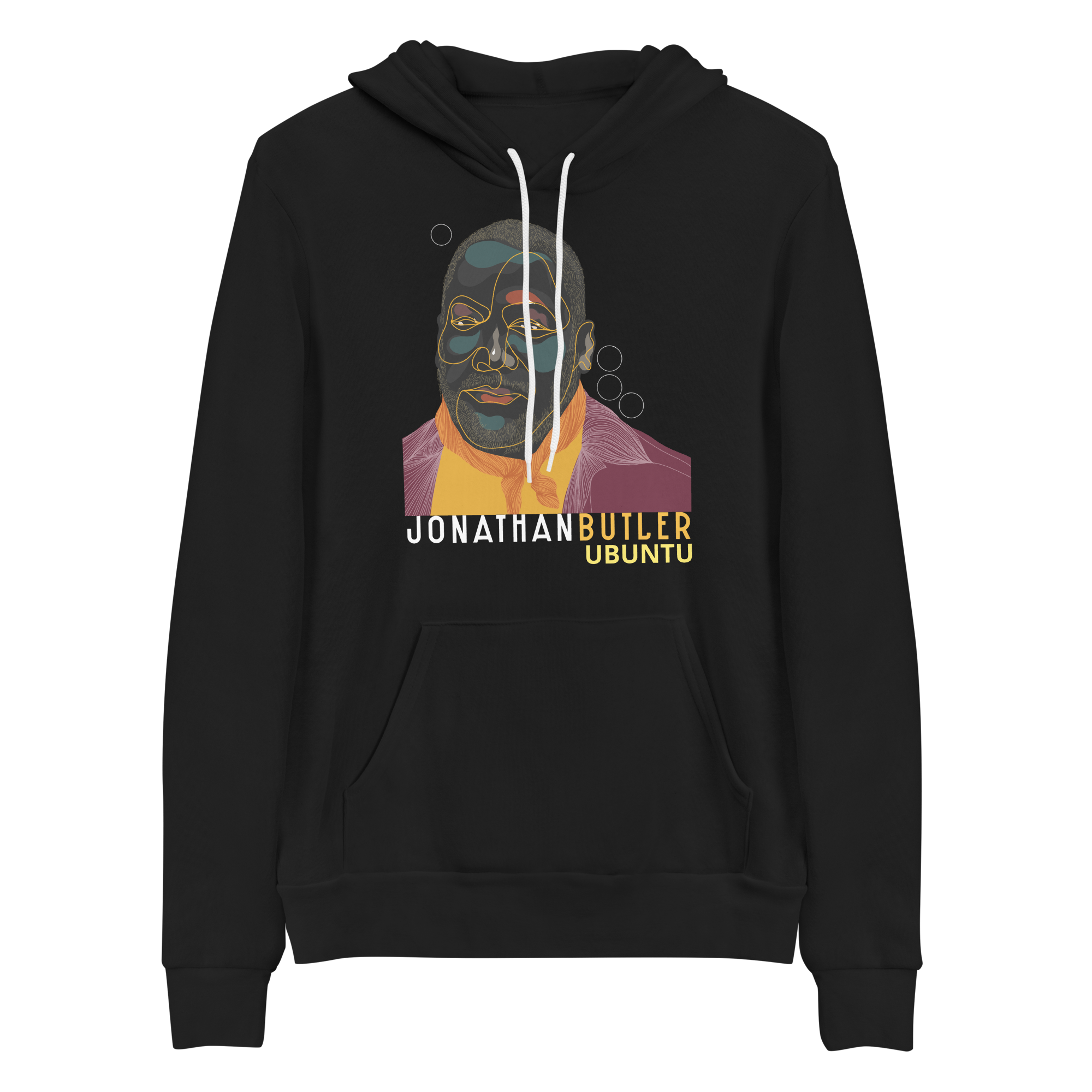 Jonathan Butler Ubuntu felpa cappuccio unisex nera