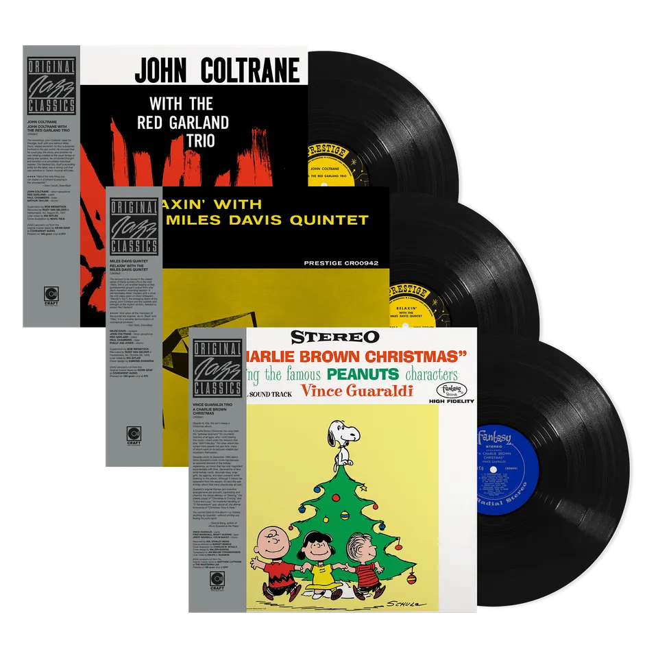 Original Jazz Classics Series bundle 3 vinili 180g Coltrane Miles Guaraldi