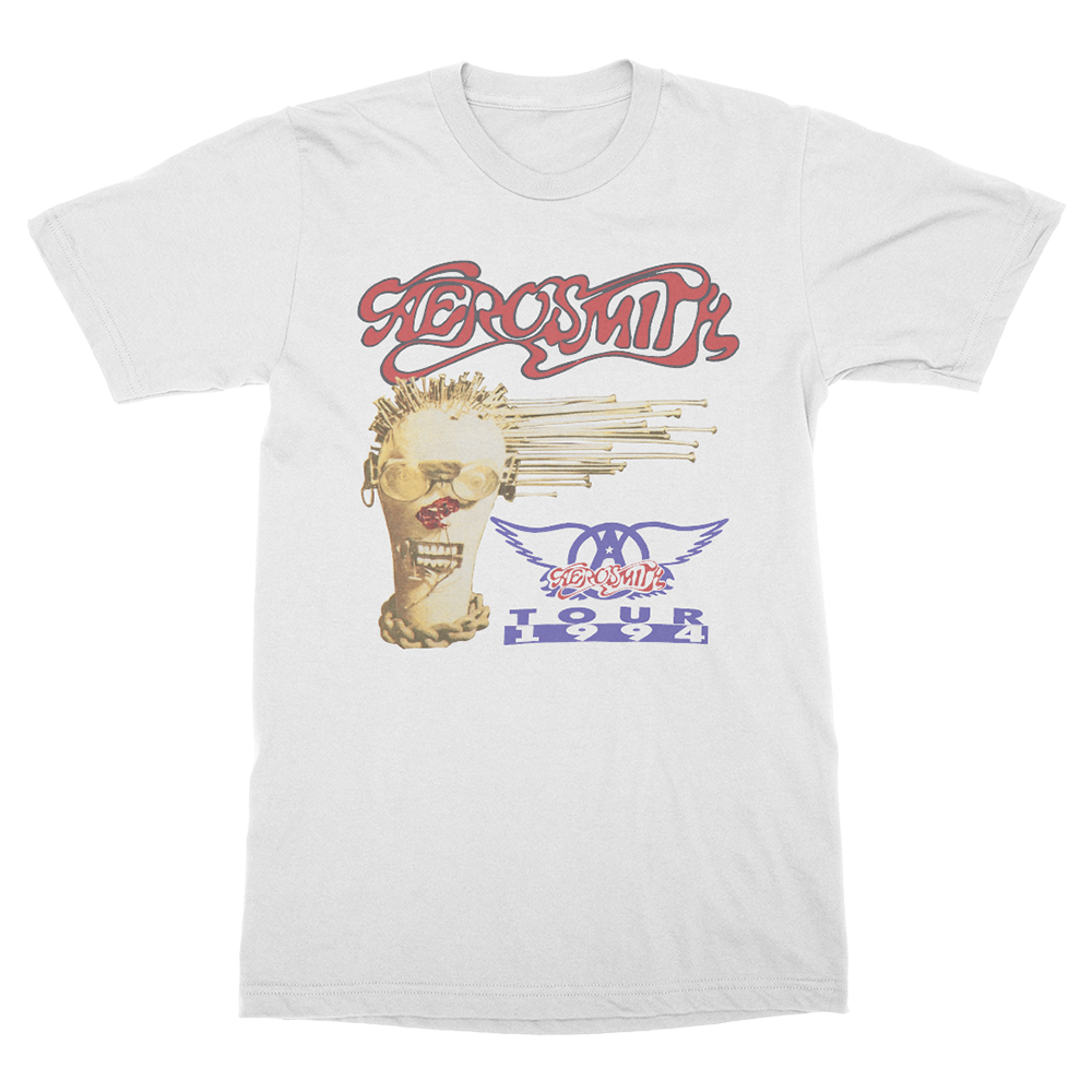 Aerosmith Get A Grip Tour 1994 t-shirt bianca