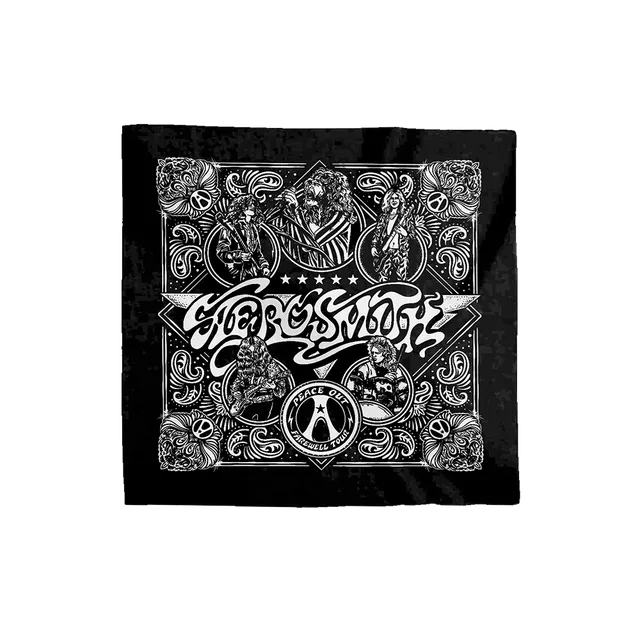 Aerosmith Farewell bandana nera cotone