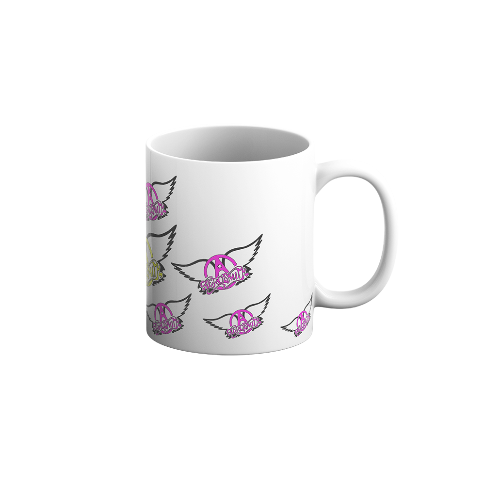 Aerosmith Wings tazza bianca 11 oz logo alato