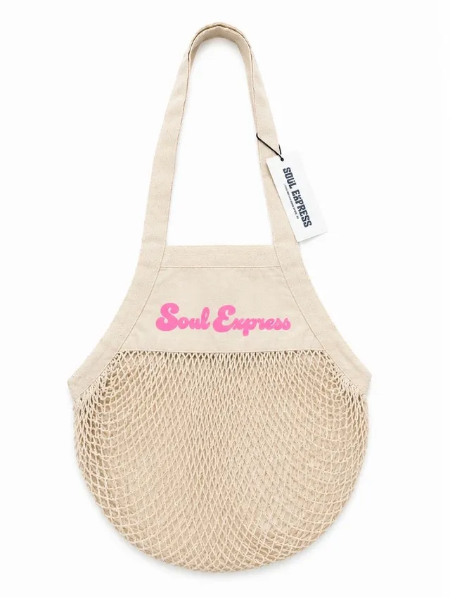 Soul Express Records Beach & Party Lovers borsa rete beige