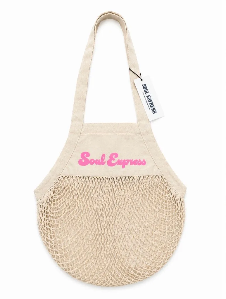 Soul Express Records Beach & Party Lovers borsa rete beige