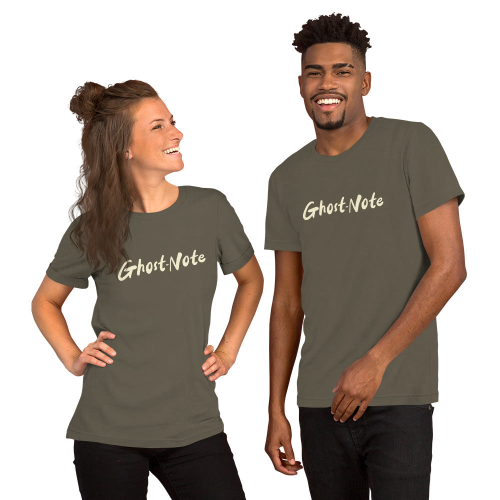 Ghost-Note maglietta unisex nera cotone pettinato