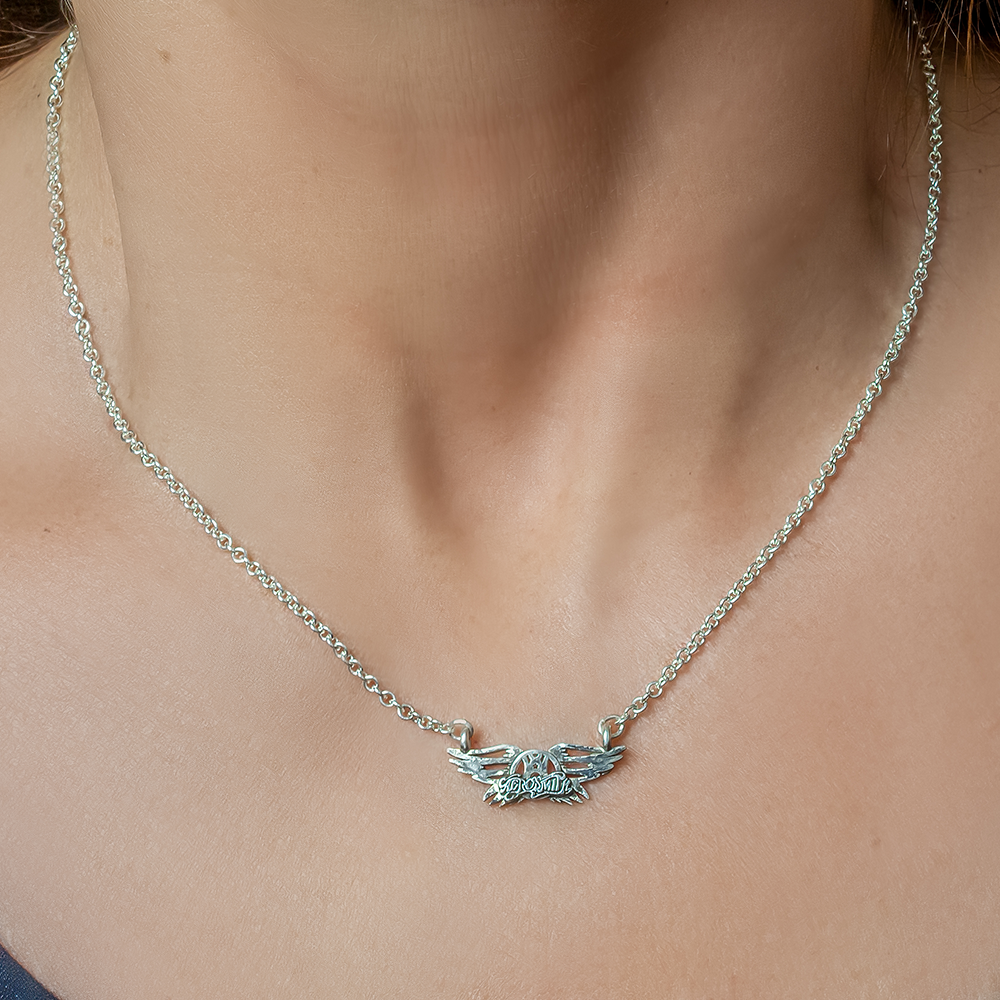 Aerosmith Classic Wings collana argento catena 18"