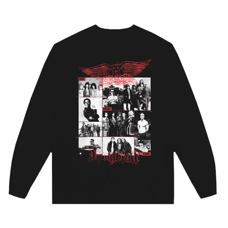 Aerosmith One More Time Collage longsleeve nera