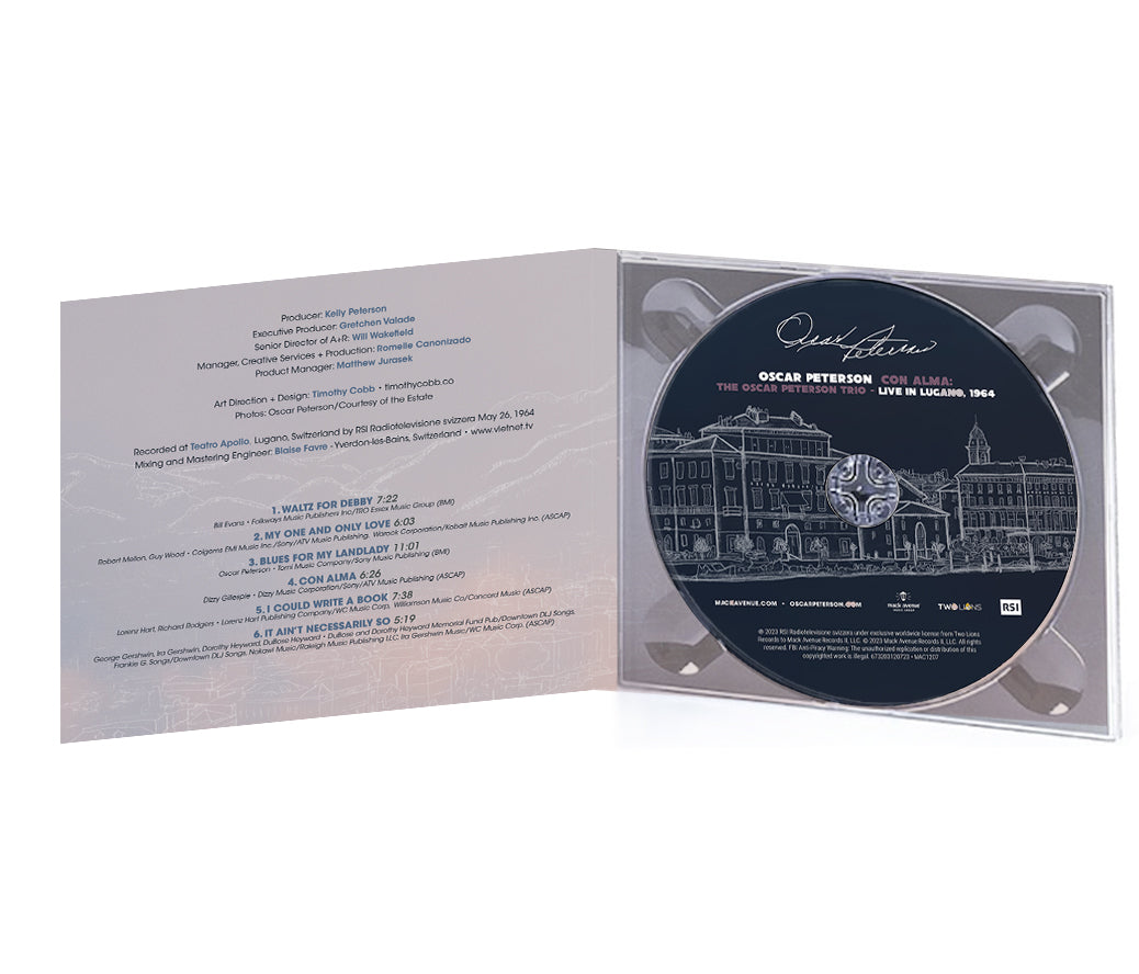 Mack Avenue Oscar Peterson Con Alma CD live Lugano 1964