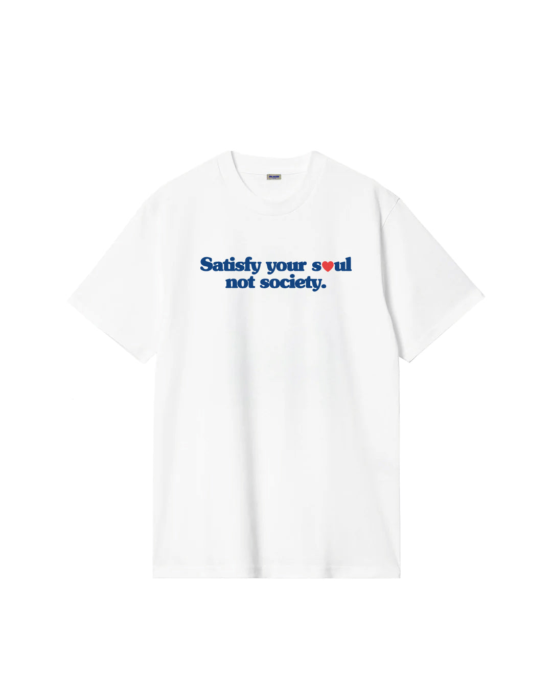 Soul Express Satisfy Your Soul t-shirt bianca oversize