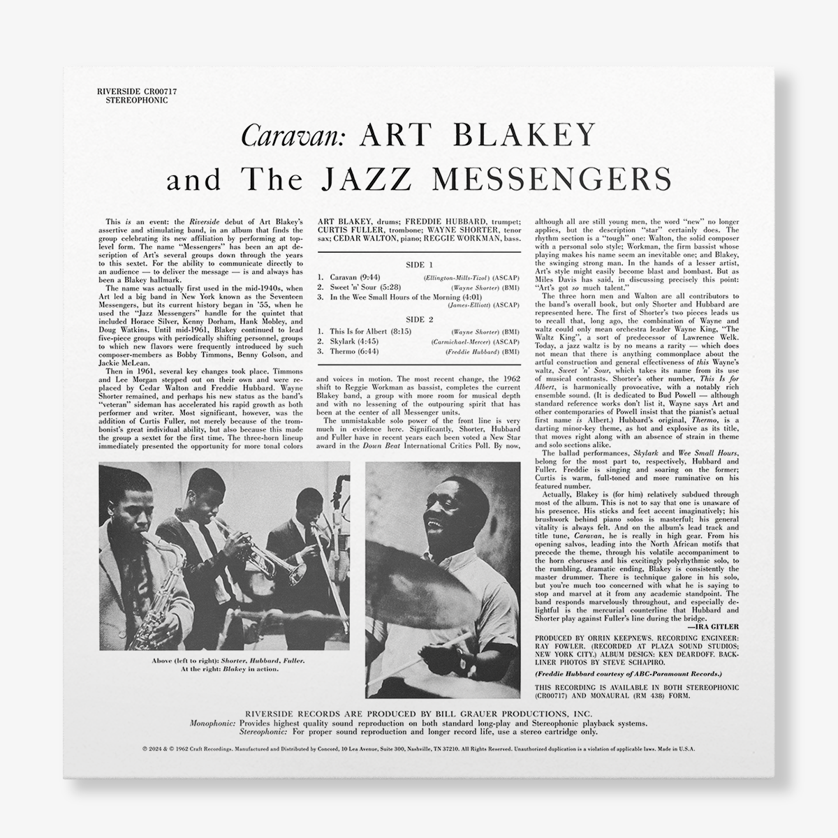 Original Jazz Classics Caravan Art Blakey vinile 180g con obi