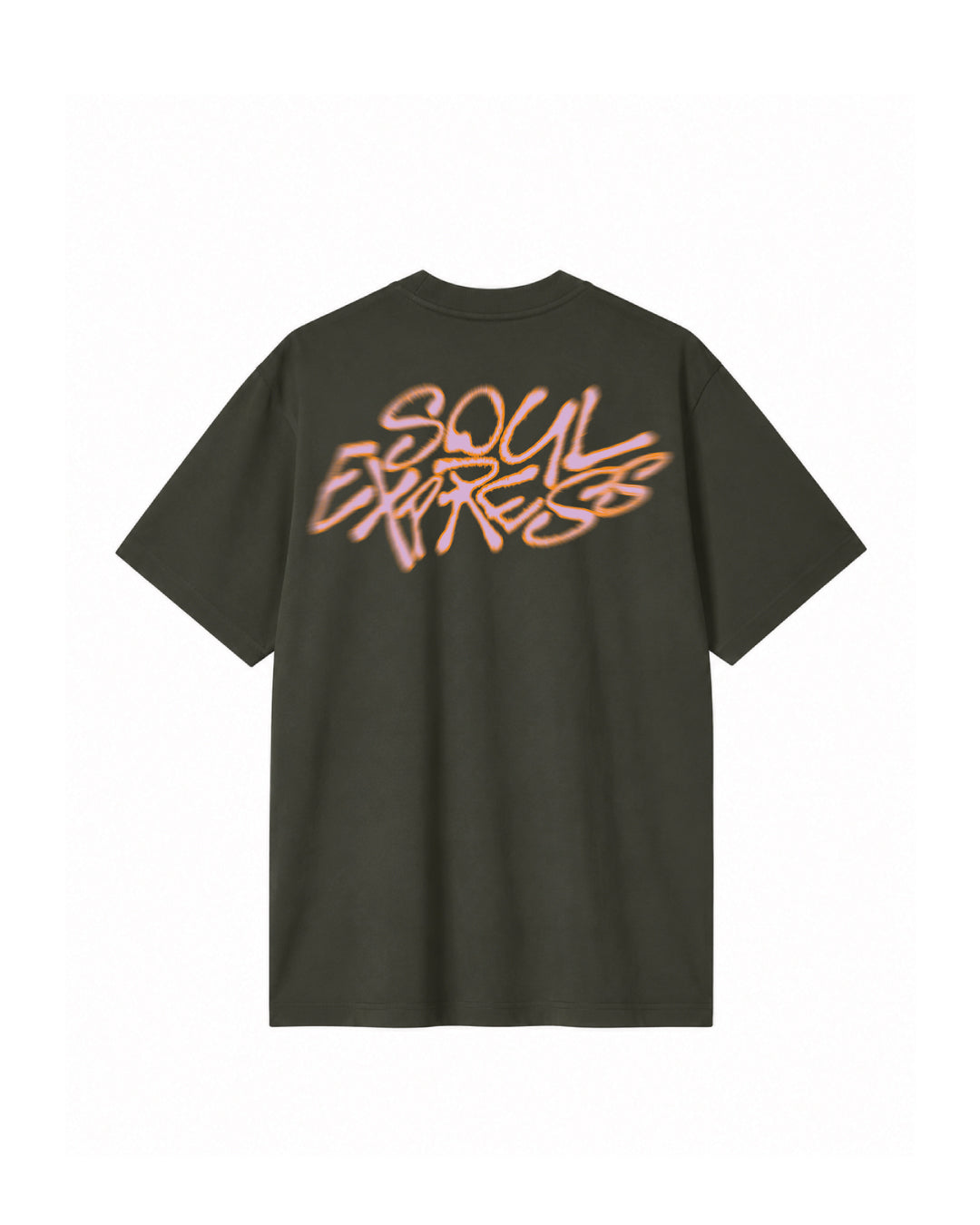 Soul Express New Logo Blur T-shirt nera oversize in cotone
