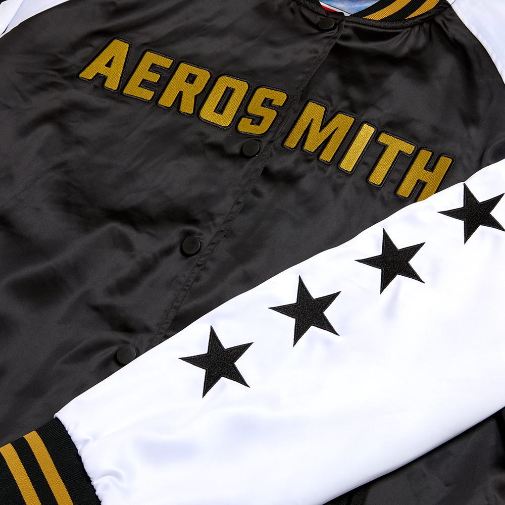 Aerosmith Legendary Debut bomber satin nero