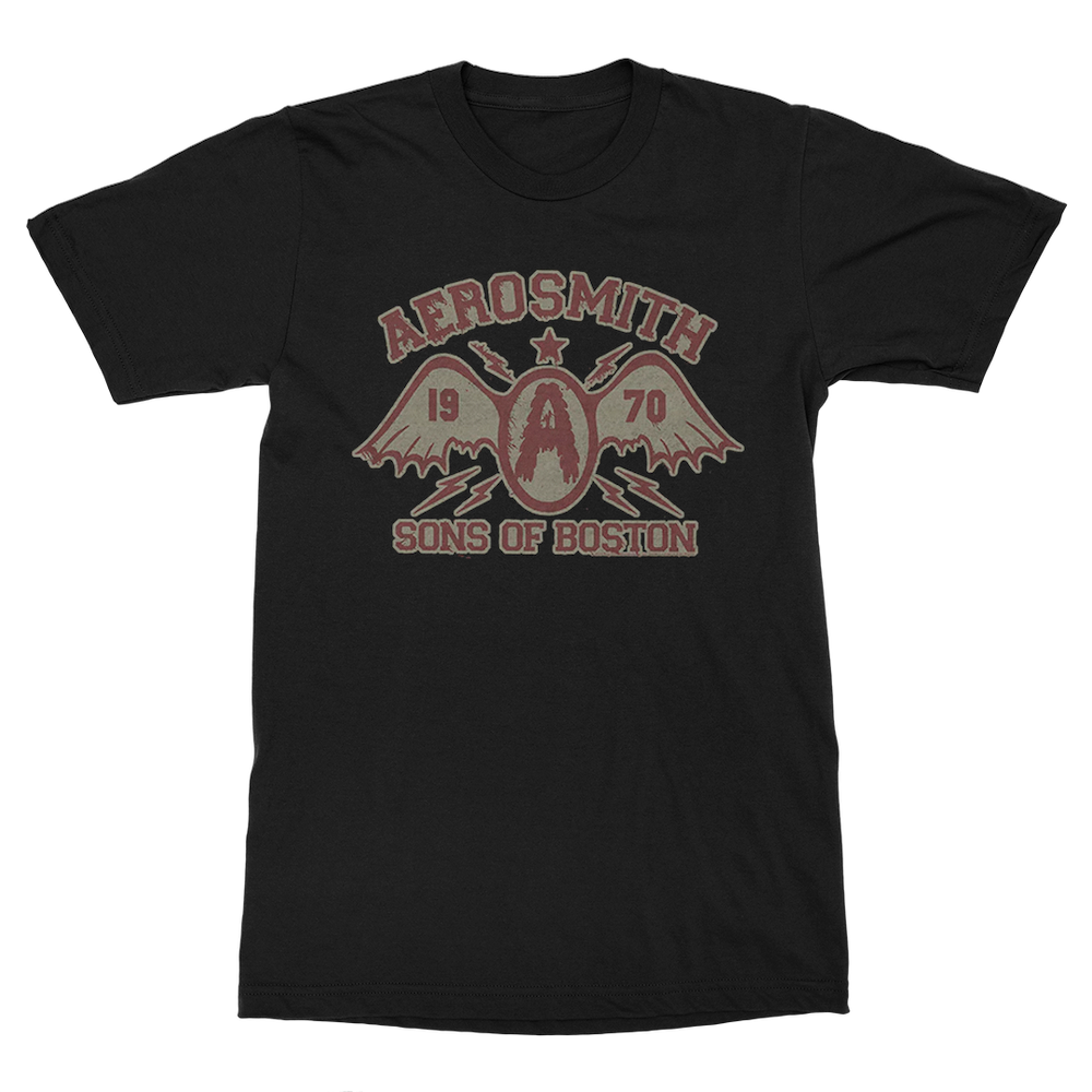 Aerosmith Sons of Boston maglietta nera unisex