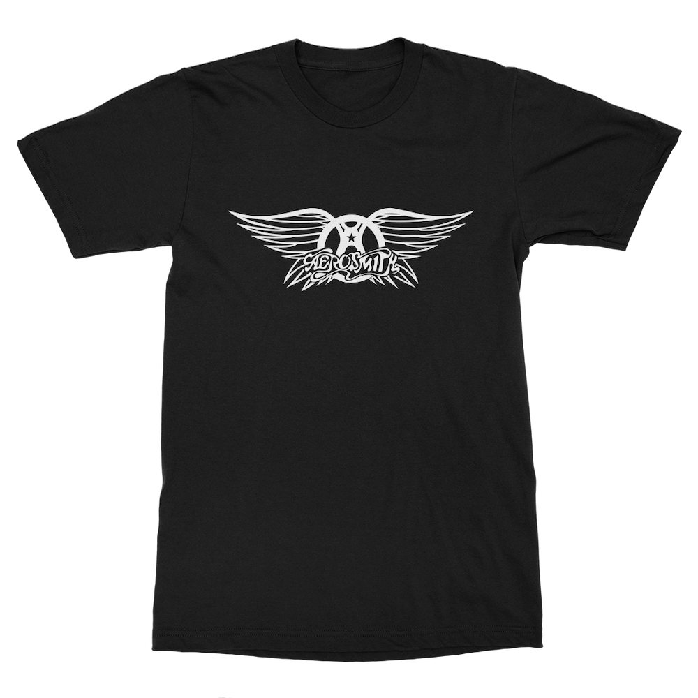 Aerosmith Pandora's Box t-shirt nera logo piuma