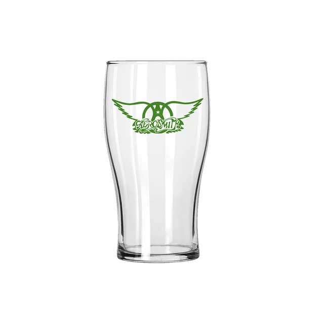 Aerosmith Boys Of Boston bicchiere pub vetro logo verde