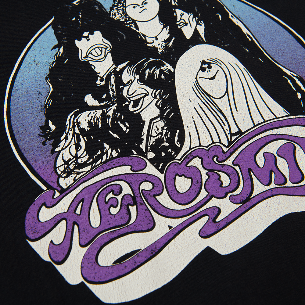 Aerosmith Checkmate maglietta nera unisex vintage