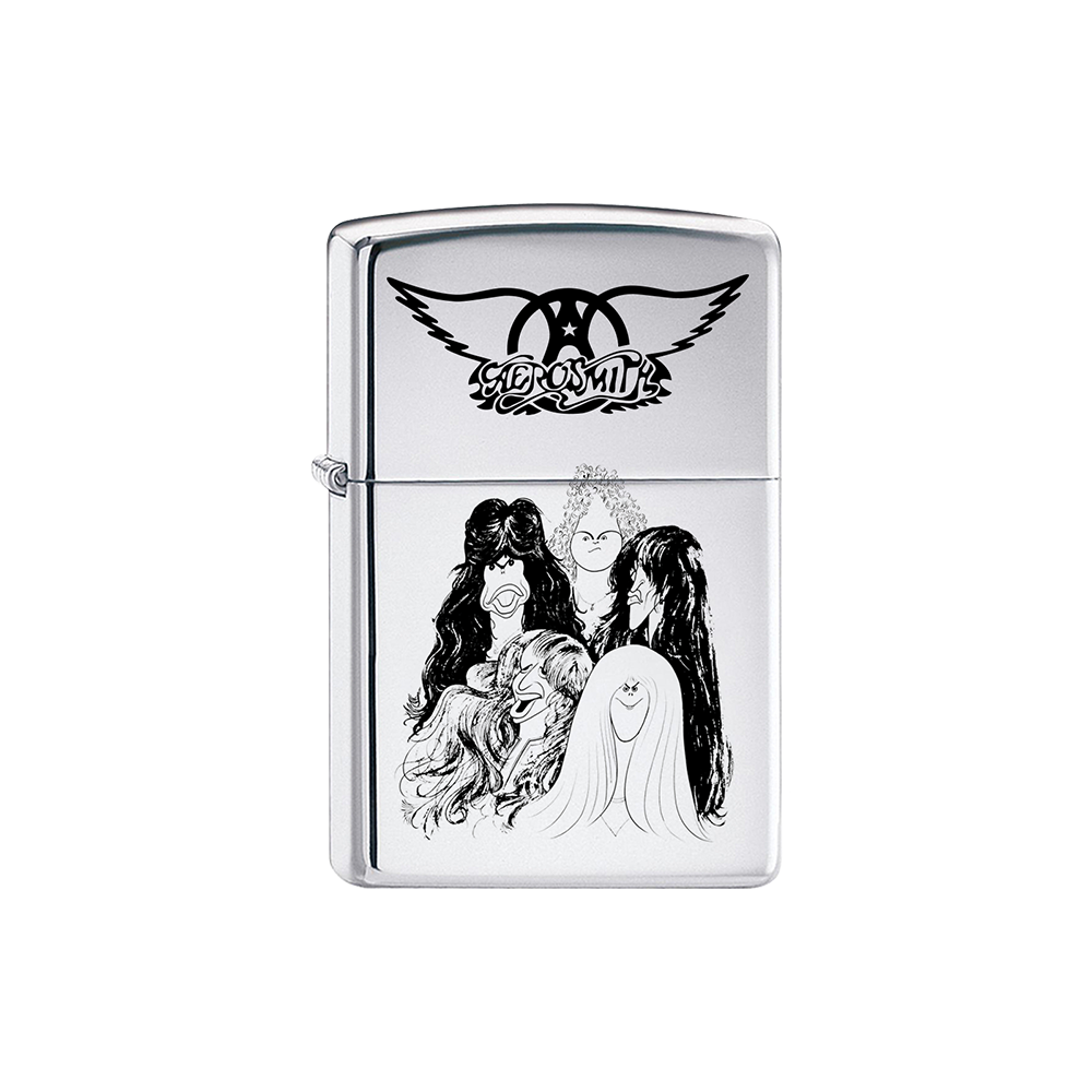 Aerosmith Draw the Line accendino zippo cromo lucido