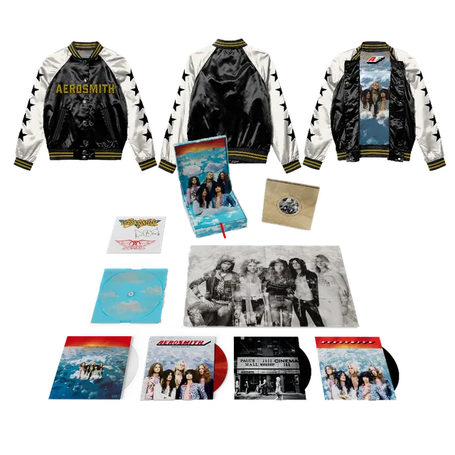 Aerosmith Legendary Debut fanpack box 5LP + bomber raso