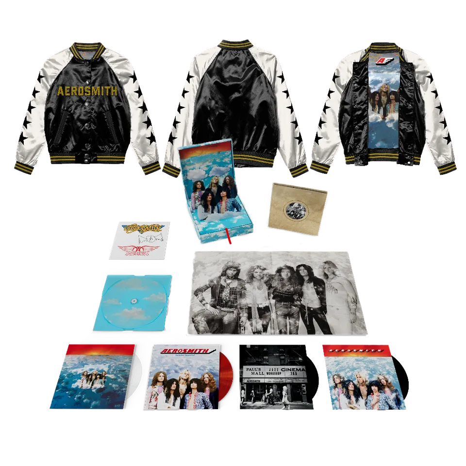 Aerosmith Legendary Debut fanpack box 5LP + bomber raso