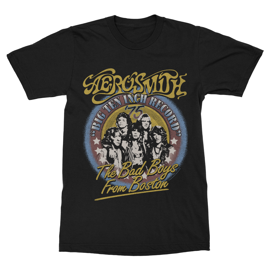 Aerosmith Bad Boys From Boston t-shirt nera unisex