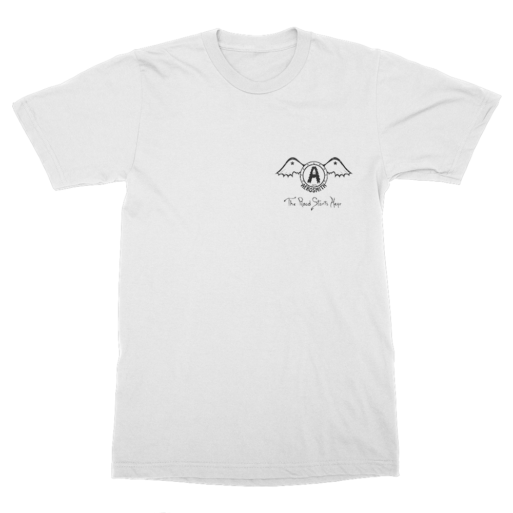 Aerosmith Movin Out t-shirt bianca M stampa petto