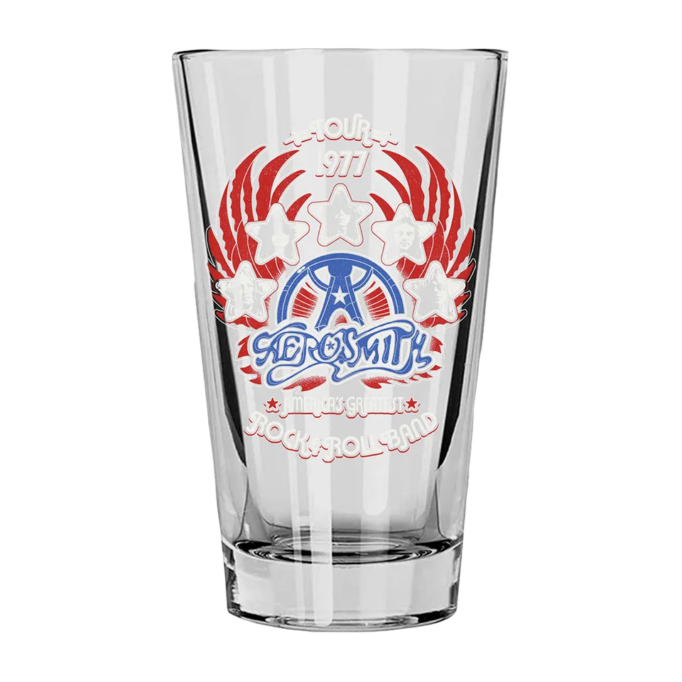 Aerosmith America’s Greatest bicchiere pint vetro