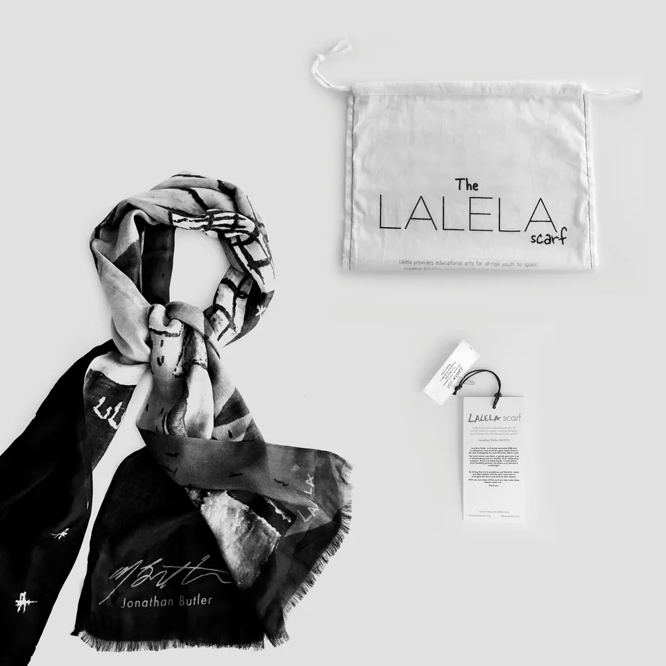 Jonathan Butler Lalela sciarpa modal cashmere