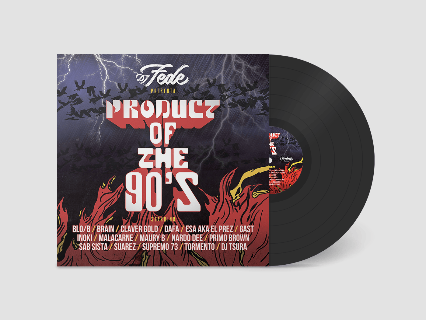 Overdrive Records Product of the 90s LP