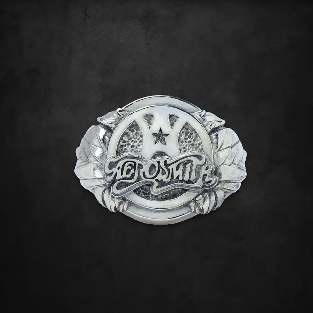 Aerosmith Classic anello chevalier in argento