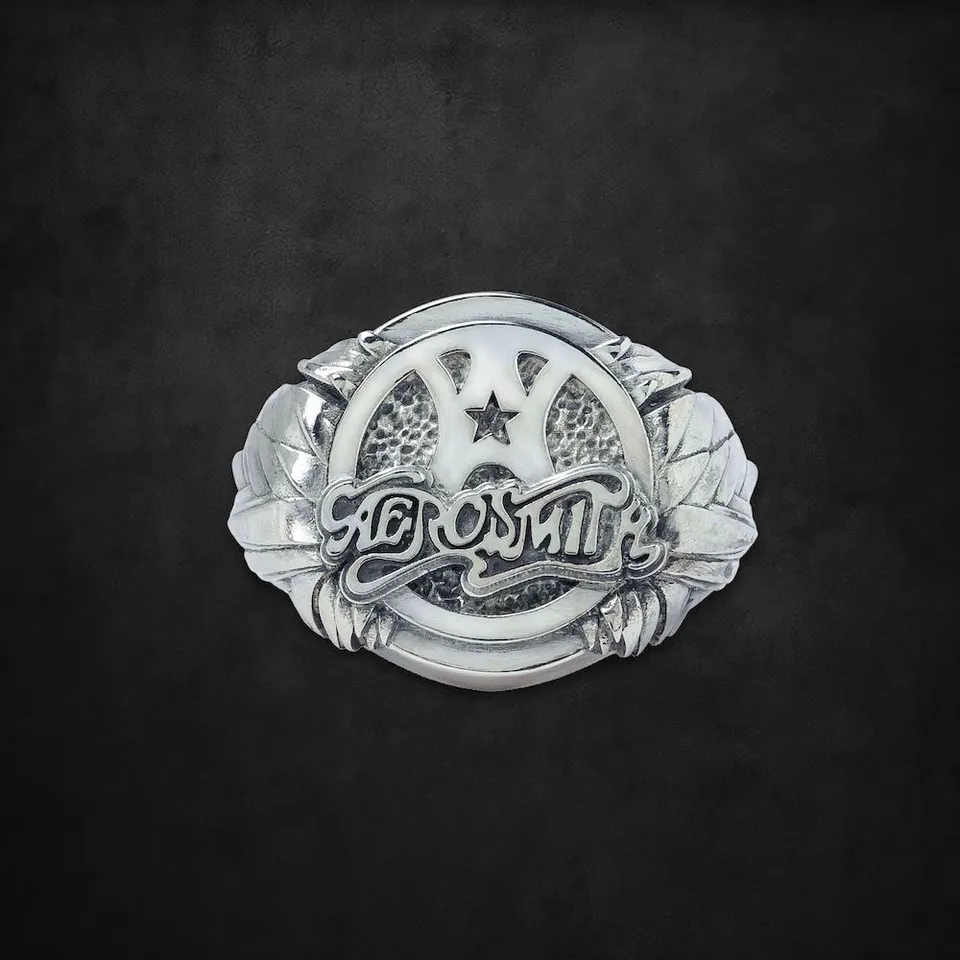Aerosmith Classic anello chevalier in argento