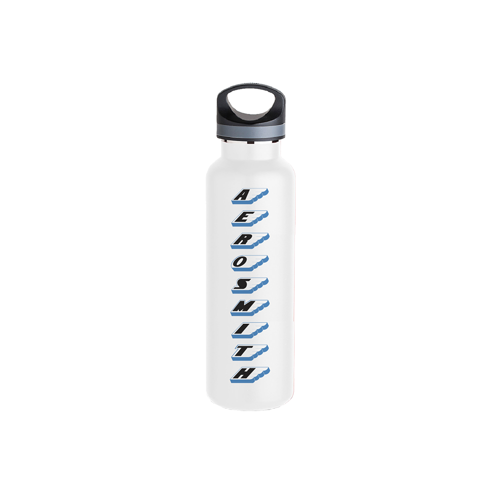 Aerosmith borraccia termica bianca 20 oz acciaio inox