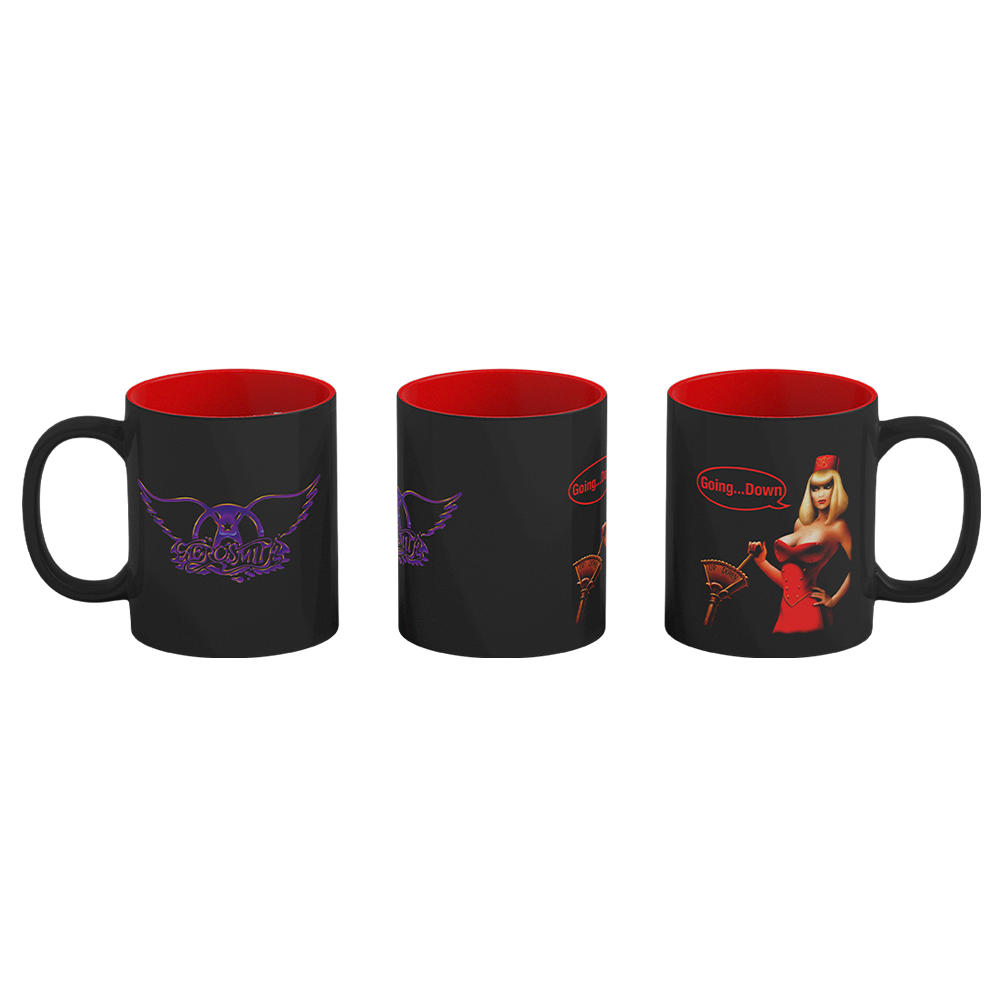 Aerosmith Love In An Elevator tazza mug 11oz Going Down