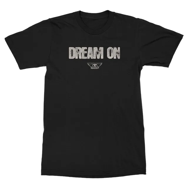 Aerosmith Dream On Lyric t-shirt nera unisex