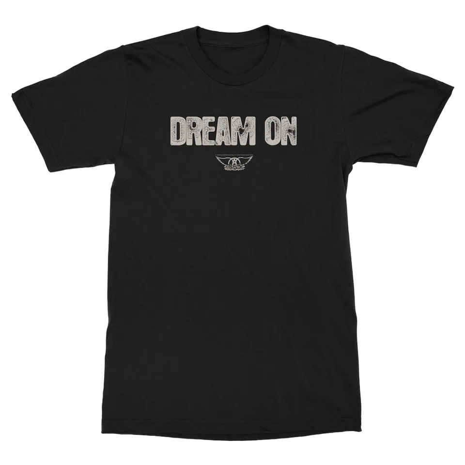 Aerosmith Dream On Lyric t-shirt nera unisex