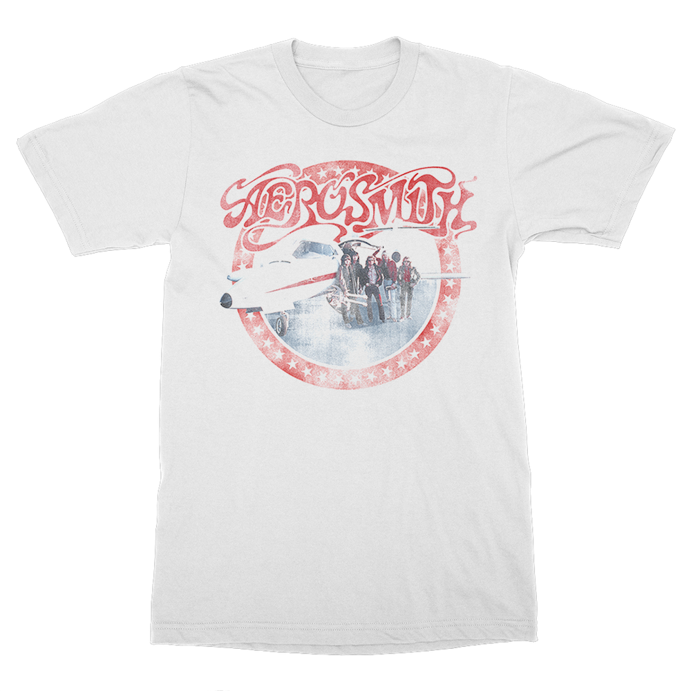Aerosmith AEROplane t-shirt bianca vintage