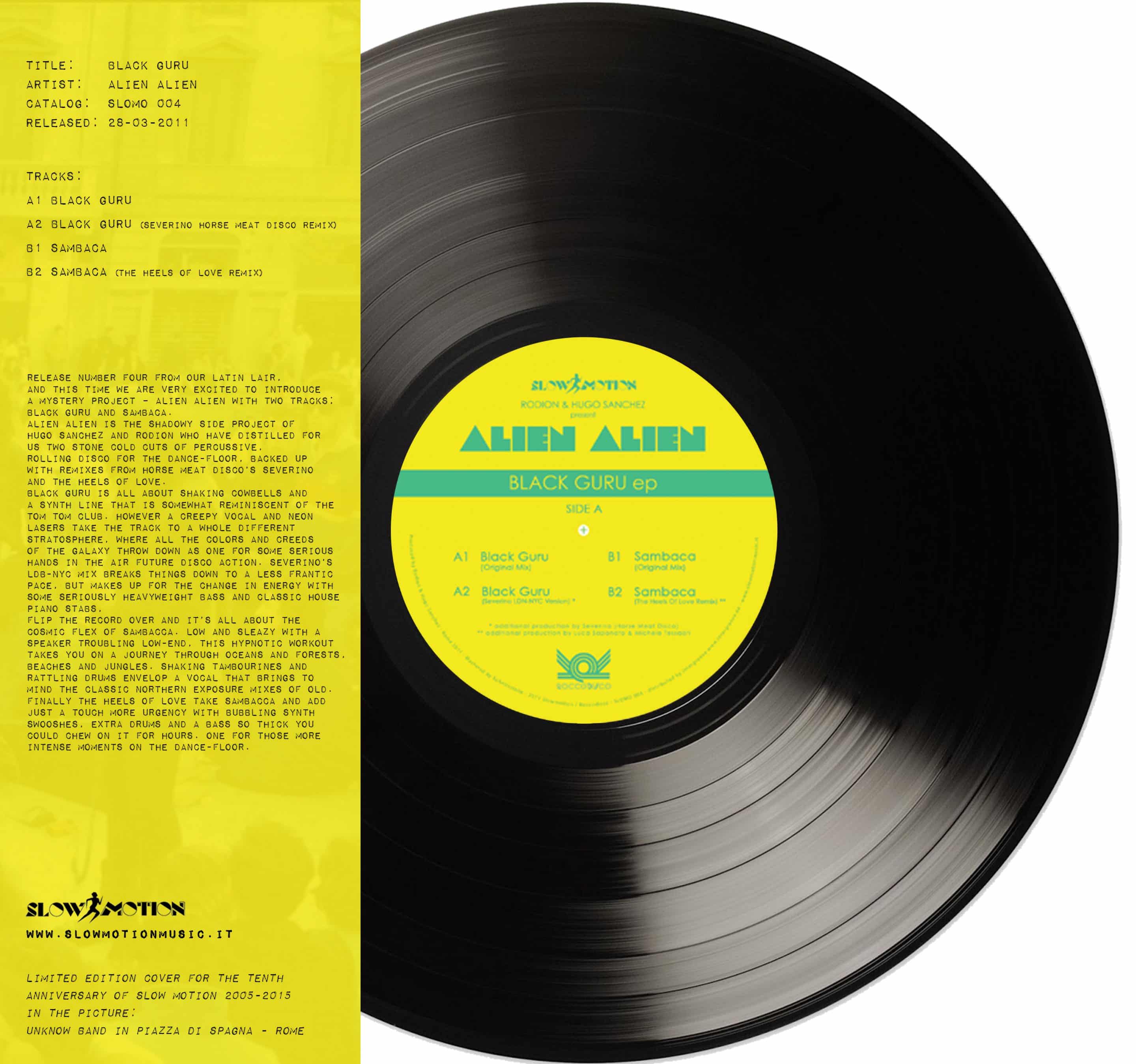 Slow Motion Alien Alien Black Guru vinile 2011