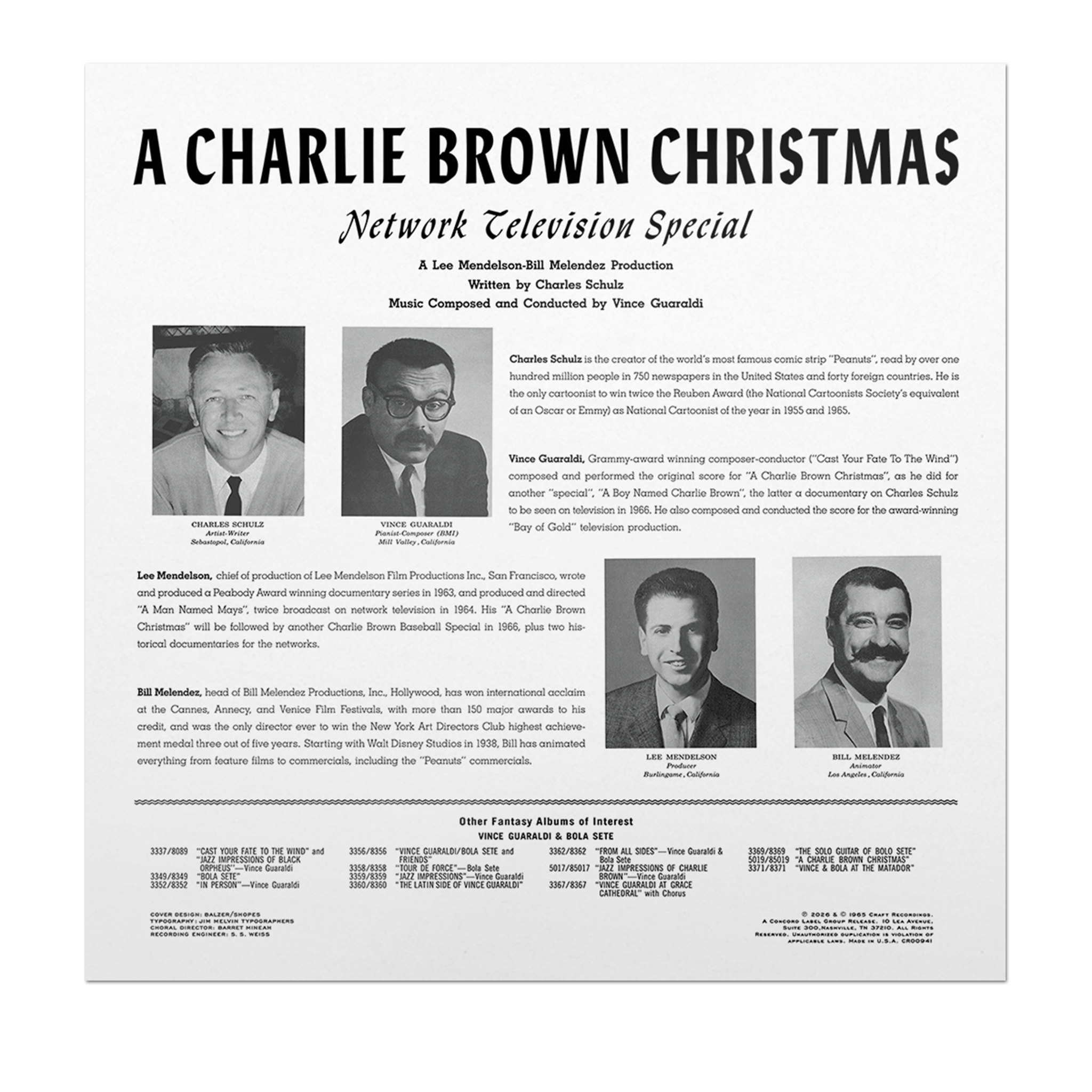 Original Jazz Classics A Charlie Brown Christmas vinile 180g