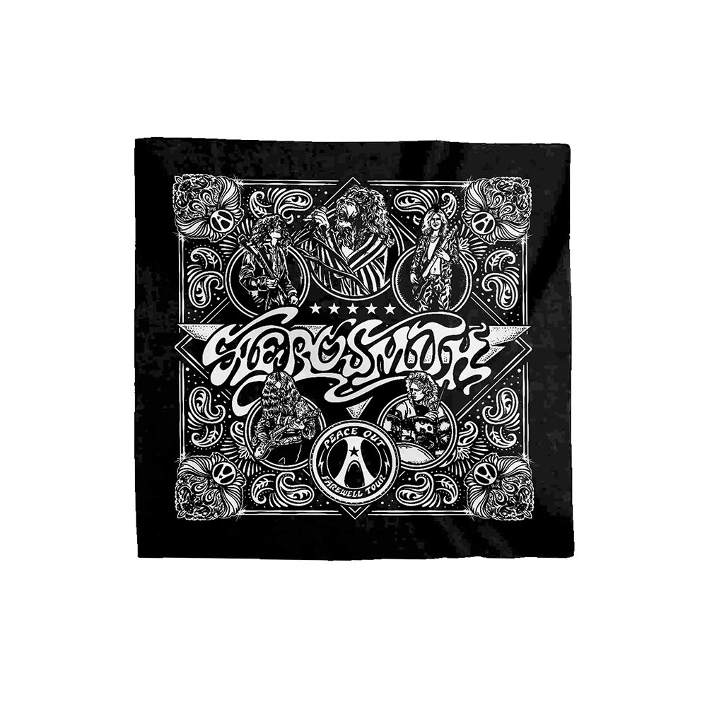 Aerosmith Farewell bandana nera cotone