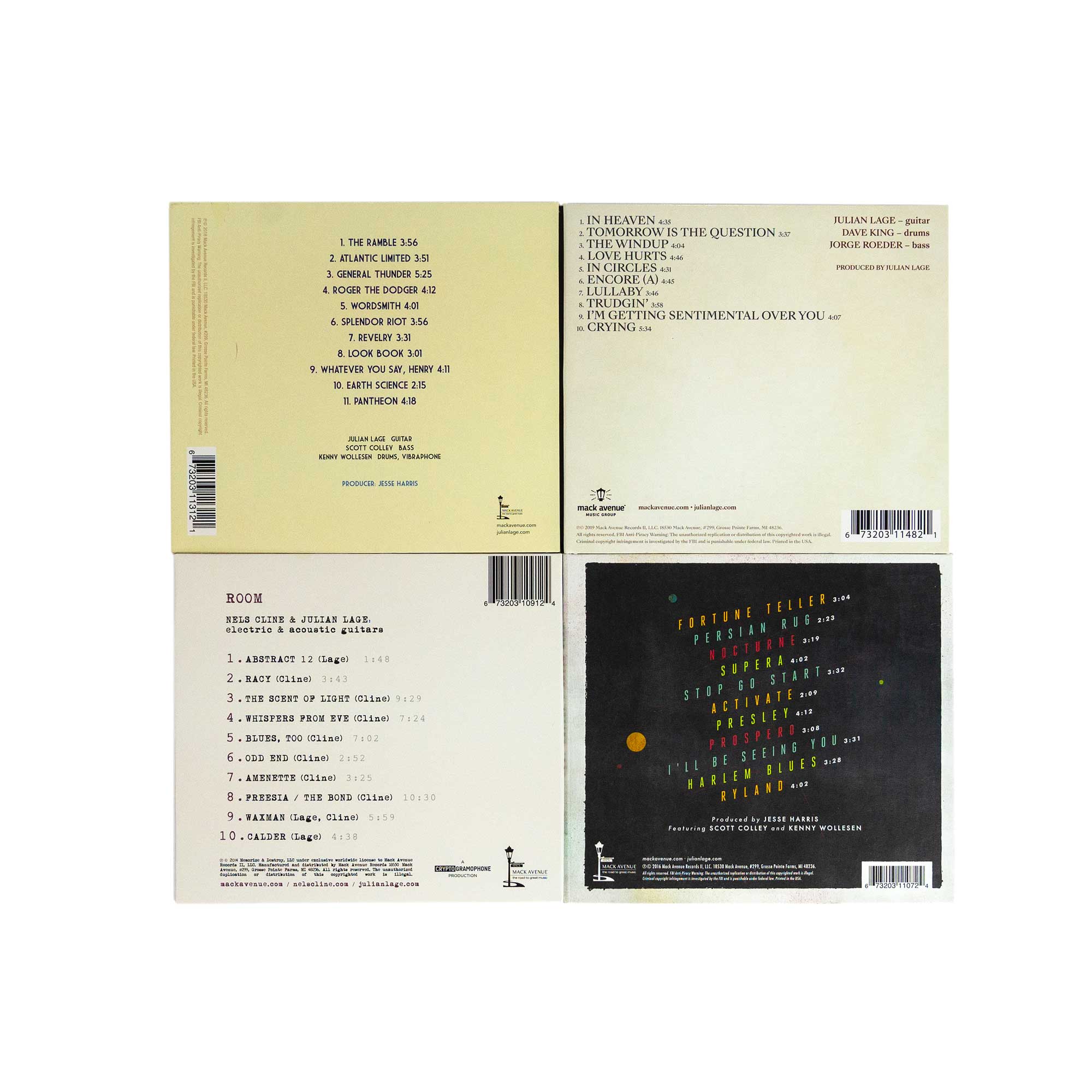 Mack Avenue Julian Lage bundle 4 CD chitarra jazz